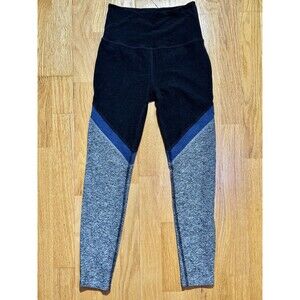 Beyond Yoga Women’s Spacedye Tri-Panel High Waisted Midi Legging Grey Blue Sz S
